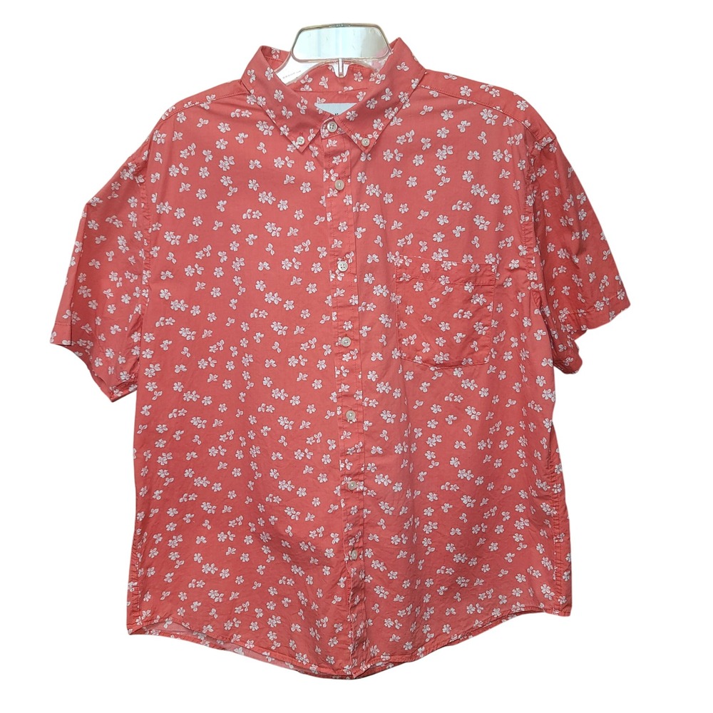 Goodfellow & Co XLMen Hawaiian Camp Shirt Coastal Beach Summer Aloha Casual Work